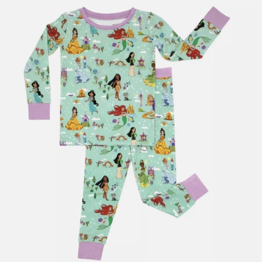 NEW - Little Sleepies Disney Princess Dreams Two Piece PJs 18-24 months 18m 24m - Picture 3 of 6